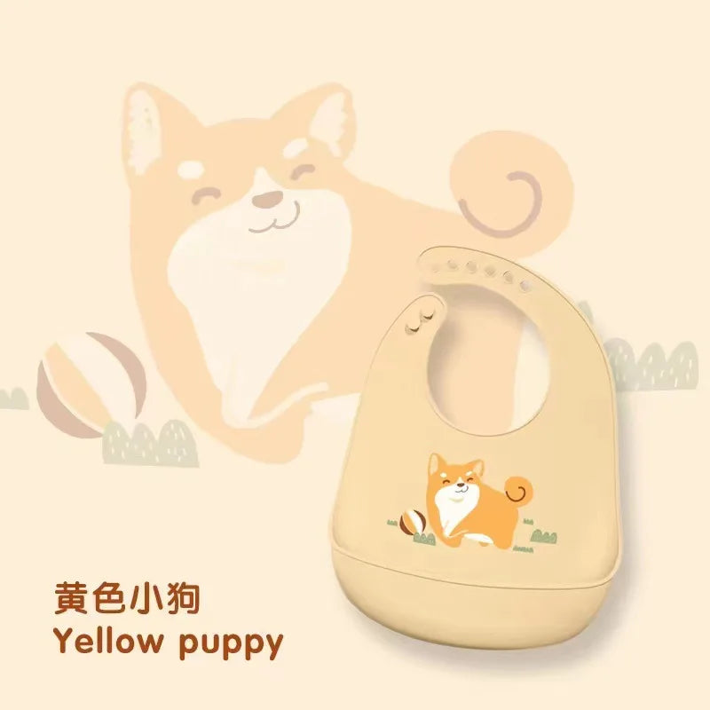 Waterproof Baby Bibs Soft Silicone Scarf Cute Cartoon Brint Baby Items Boys And Girls Adjustable Bibs Burp Sloths