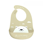 Load image into Gallery viewer, Waterproof Baby Bibs Soft Silicone Scarf Cute Cartoon Brint Baby Items Boys And Girls Adjustable Bibs Burp Sloths
