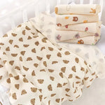 Load image into Gallery viewer, Baby Receive Blanket for Newborn Cotton Muslin Cover Swaddle Blanket Bedding Infant Bath Towel Baby Items Mother Kids Stuff 80cm
