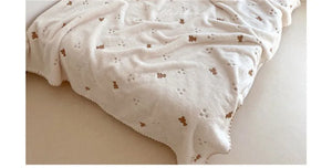 Cartoon Baby Blanket Soft Fleece Kindergarten Kids Quilt for Newborn Swaddling Blankets Stroller Cover Bedding Baby Items