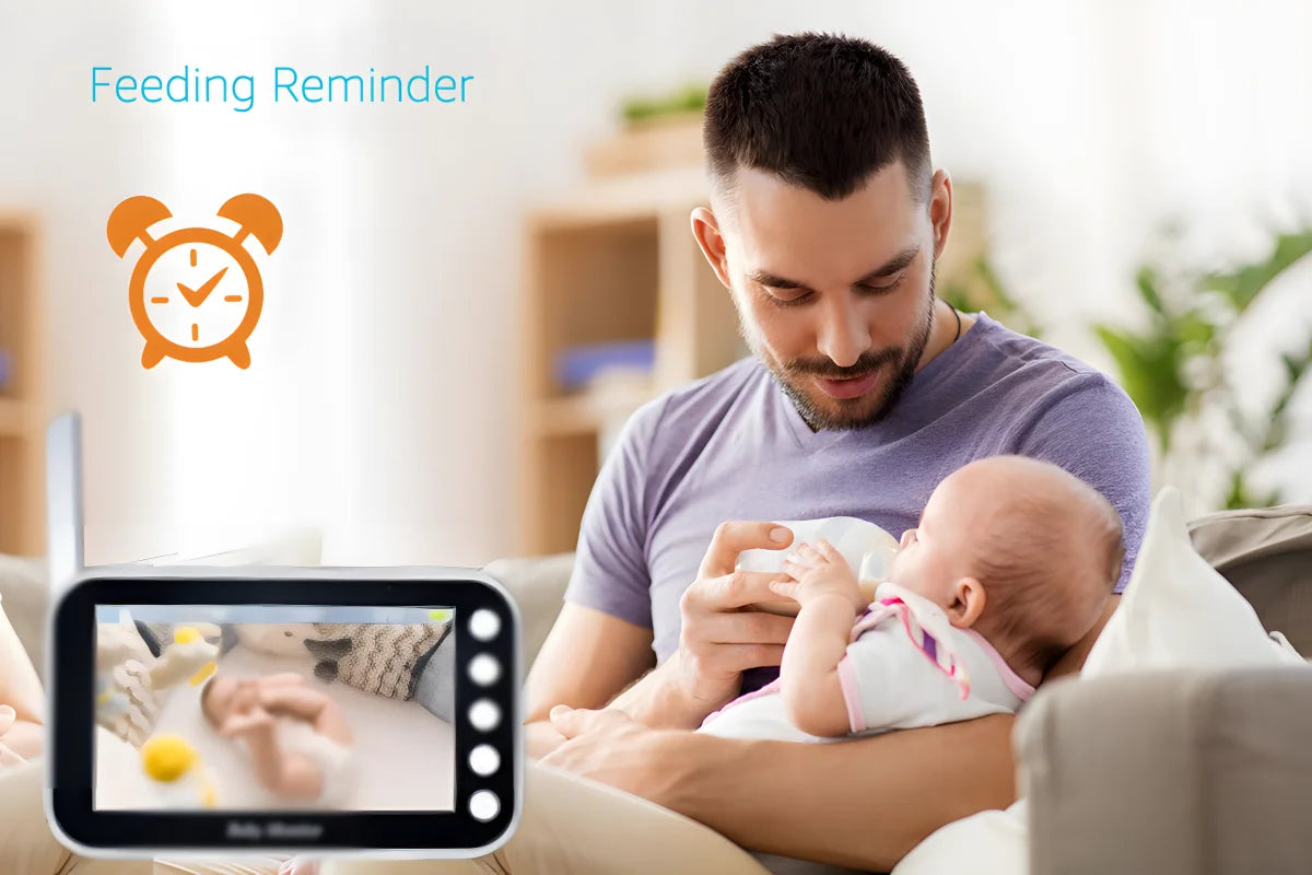 4.3 Inch Electronic Baby Monitor Video Nanny Security Protable Children Cameras Babyphone Bebe Feeding New Born Baby Items