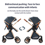 Load image into Gallery viewer, 3-in-1 High Landscape Baby Stroller Travel System Bassinet Car Seat Lightweight Frame with One-Hand Folding Feature Baby Items
