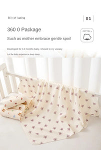 Baby Receive Blanket for Newborn Cotton Muslin Cover Swaddle Blanket Bedding Infant Bath Towel Baby Items Mother Kids Stuff 80cm