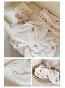 Cartoon Baby Blanket Soft Fleece Kindergarten Kids Quilt for Newborn Swaddling Blankets Stroller Cover Bedding Baby Items