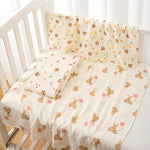 Load image into Gallery viewer, Baby Receive Blanket for Newborn Cotton Muslin Cover Swaddle Blanket Bedding Infant Bath Towel Baby Items Mother Kids Stuff 80cm
