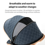Load image into Gallery viewer, 3-in-1 High Landscape Baby Stroller Travel System Bassinet Car Seat Lightweight Frame with One-Hand Folding Feature Baby Items
