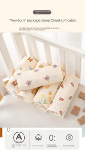 Baby Receive Blanket for Newborn Cotton Muslin Cover Swaddle Blanket Bedding Infant Bath Towel Baby Items Mother Kids Stuff 80cm