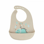 Load image into Gallery viewer, Waterproof Baby Bibs Soft Silicone Scarf Cute Cartoon Brint Baby Items Boys And Girls Adjustable Bibs Burp Sloths
