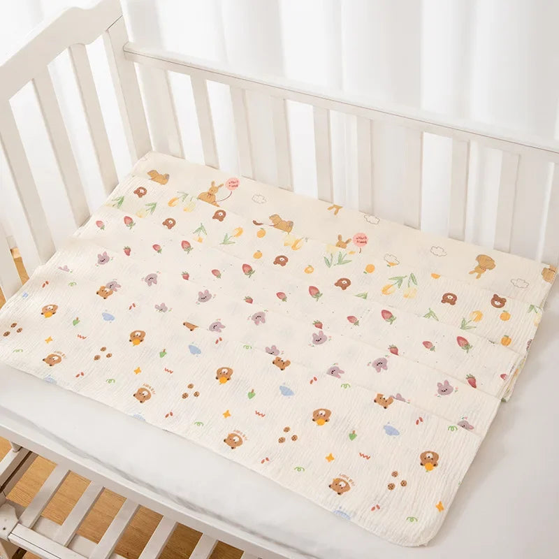 Baby Receive Blanket for Newborn Cotton Muslin Cover Swaddle Blanket Bedding Infant Bath Towel Baby Items Mother Kids Stuff 80cm