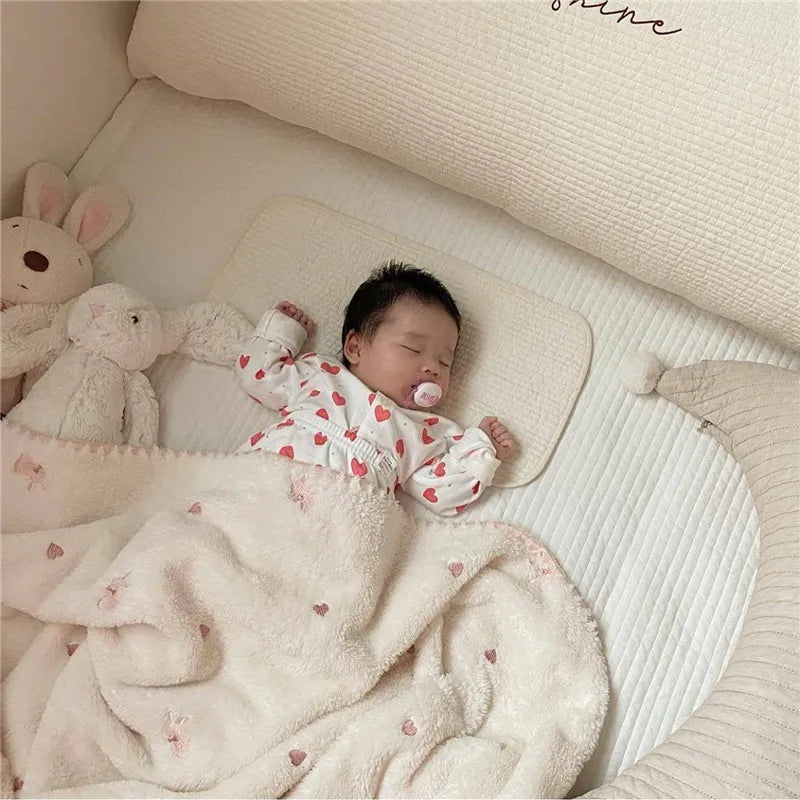Cartoon Baby Blanket Soft Fleece Kindergarten Kids Quilt for Newborn Swaddling Blankets Stroller Cover Bedding Baby Items