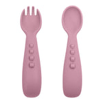 Load image into Gallery viewer, 2PCS Silicone Baby Spoons Fork For Baby Cutlery Set Newborn Learn To Eat Training Feeding Spork Tableware Baby Items
