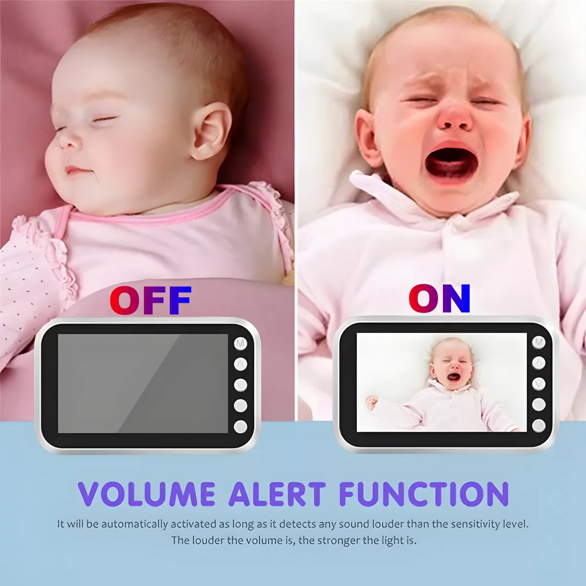 4.3 Inch Electronic Baby Monitor Video Nanny Security Protable Children Cameras Babyphone Bebe Feeding New Born Baby Items