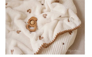 Cartoon Baby Blanket Soft Fleece Kindergarten Kids Quilt for Newborn Swaddling Blankets Stroller Cover Bedding Baby Items