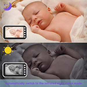 4.3 Inch Electronic Baby Monitor Video Nanny Security Protable Children Cameras Babyphone Bebe Feeding New Born Baby Items