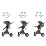 Load image into Gallery viewer, 3-in-1 High Landscape Baby Stroller Travel System Bassinet Car Seat Lightweight Frame with One-Hand Folding Feature Baby Items
